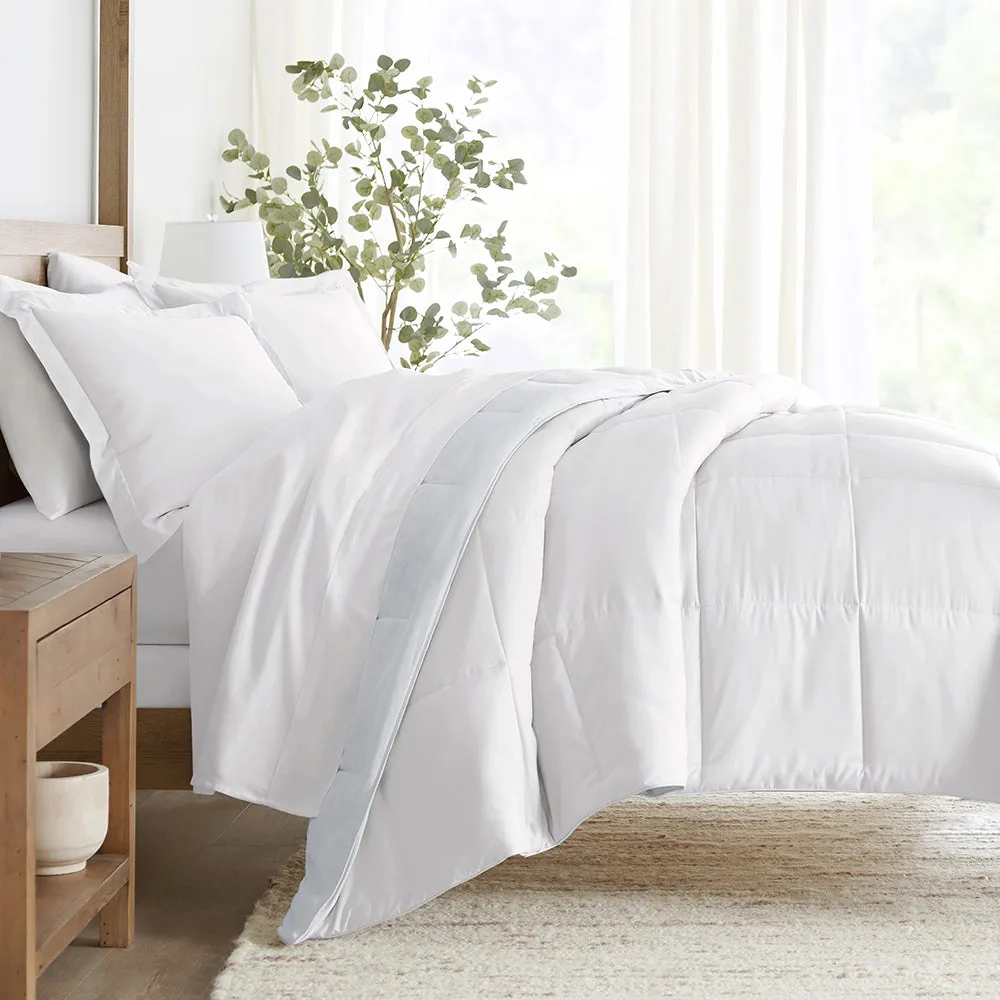 Ocean Waves Reversible Down-Alternative Comforter Set