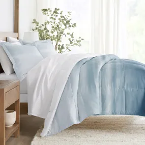 Ocean Waves Reversible Down-Alternative Comforter Set