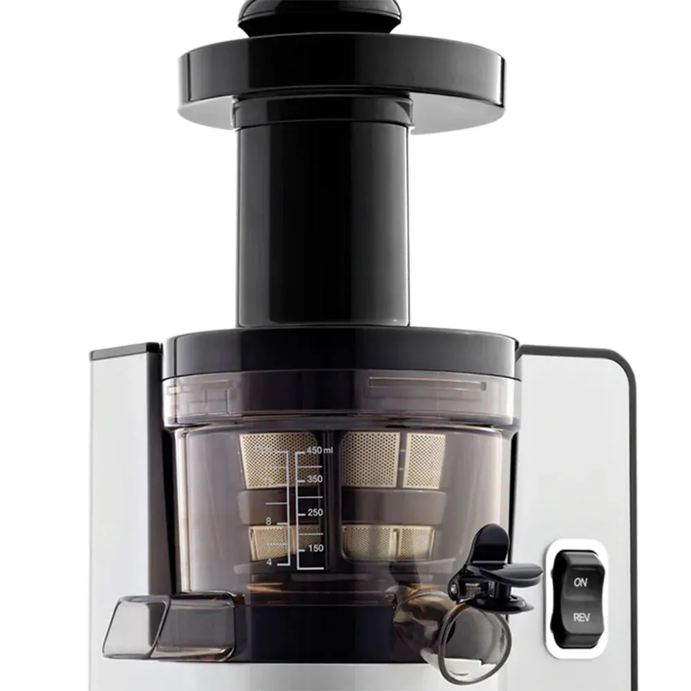 Omega VSJ843QS Silver Vertical Masticating Compact Cold Press Juicer Machine 150 W