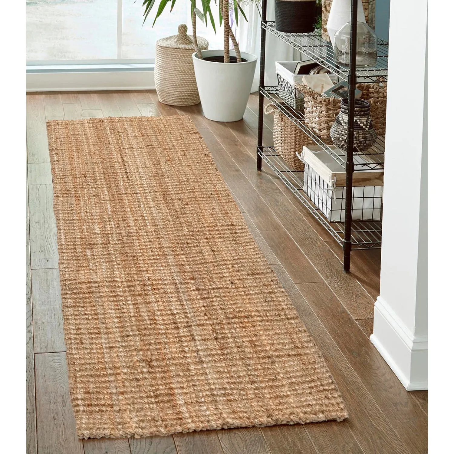 OnlyMat Handwoven Luxe Jute Carpet - Natural Organic Rug