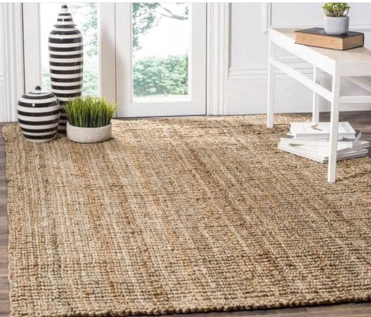 OnlyMat Handwoven Luxe Jute Carpet - Natural Organic Rug