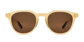 Pacifica Polarized Sunglasses - Ivory / Brown 12