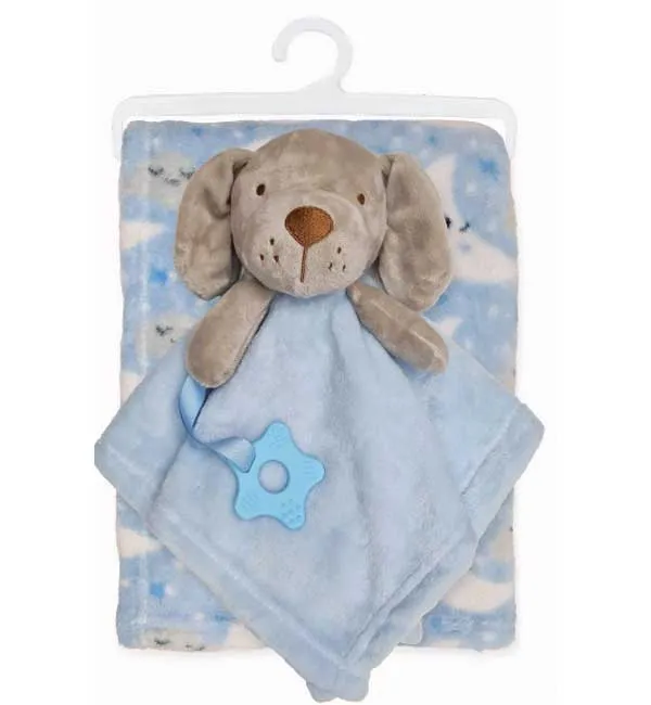 Personalised Embroidered Baby Blanket and Comforter Duo