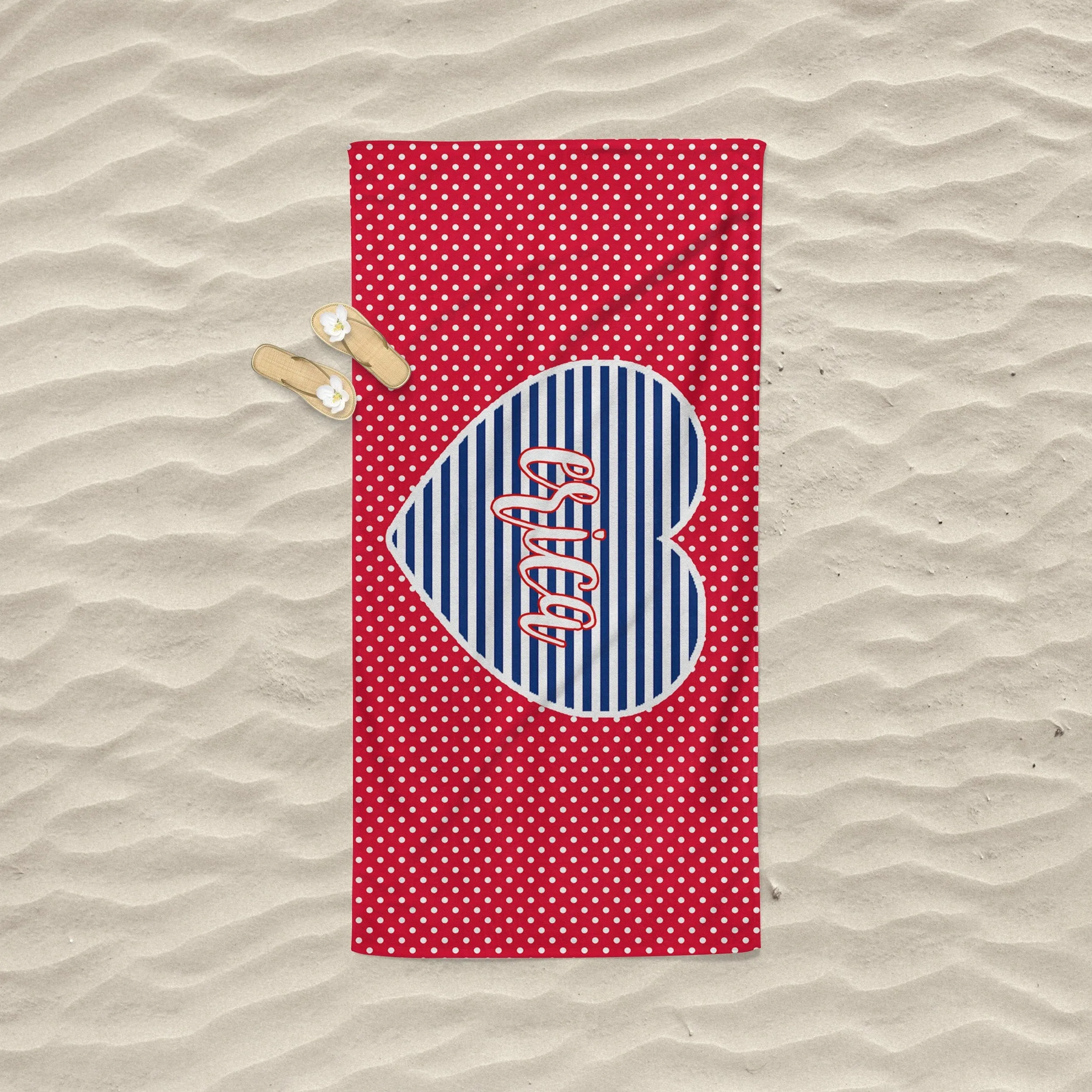 PERSONALIZED AMERICA  PREMIUM BEACH TOWEL