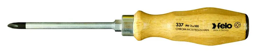 PH 2 x 4" Wooden Handle Screwdriver