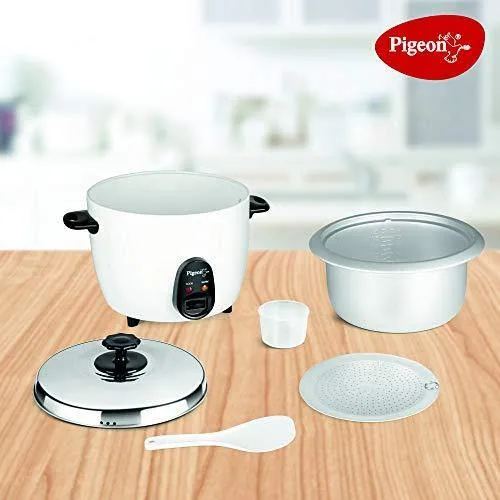 Pigeon by Stovekraft Joy Rice Cooker 1.8L (White)