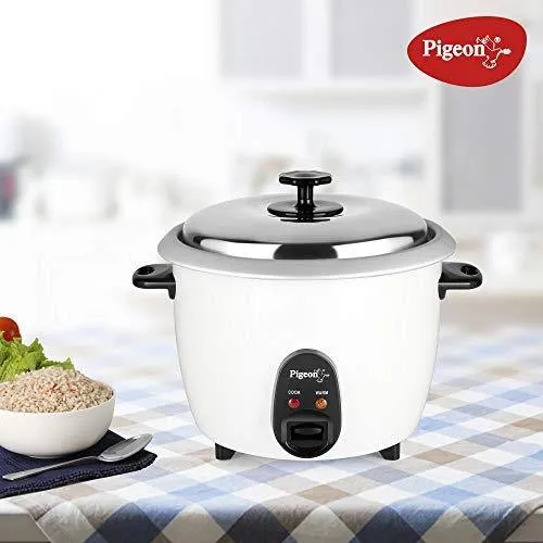 Pigeon by Stovekraft Joy Rice Cooker 1.8L (White)