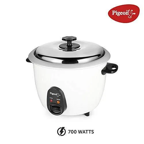 Pigeon by Stovekraft Joy Rice Cooker 1.8L (White)