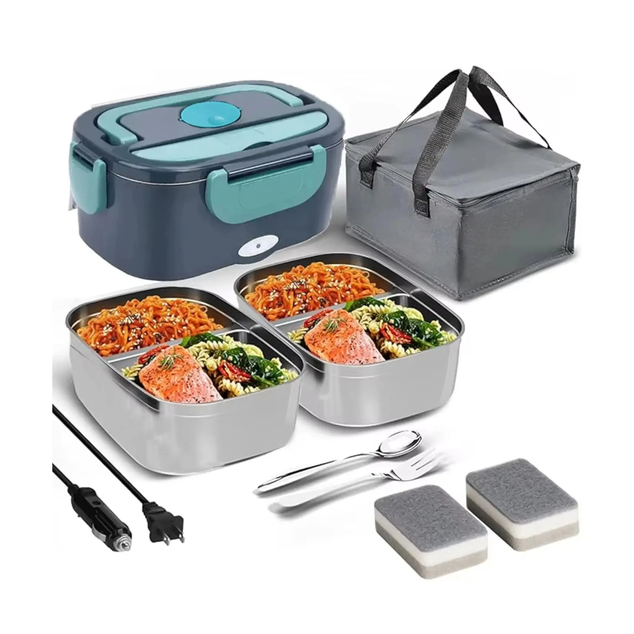 Portable Food Warmer – Electric Lunch Box for Work & Travel