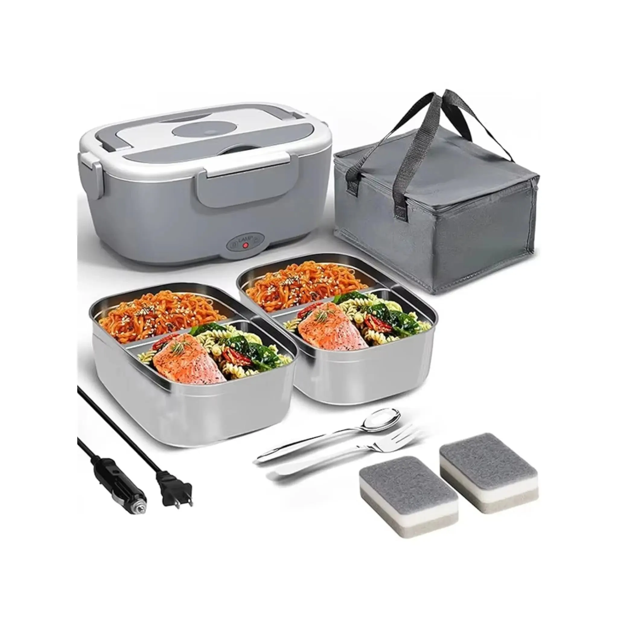 Portable Food Warmer – Electric Lunch Box for Work & Travel