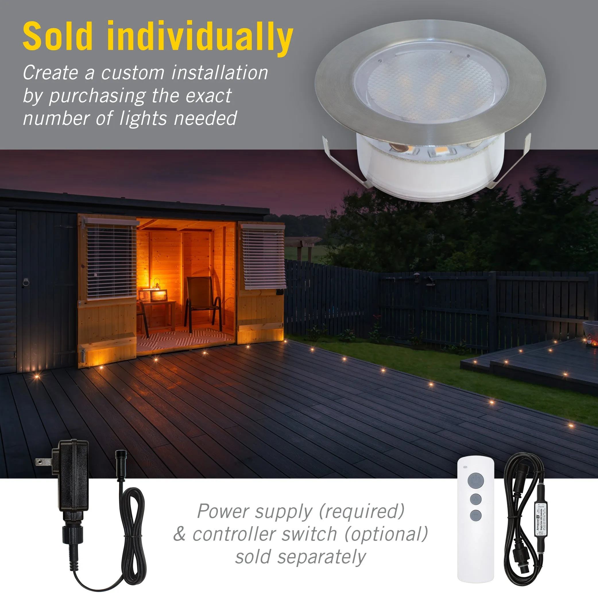 Portico White LED Outdoor Recessed Light