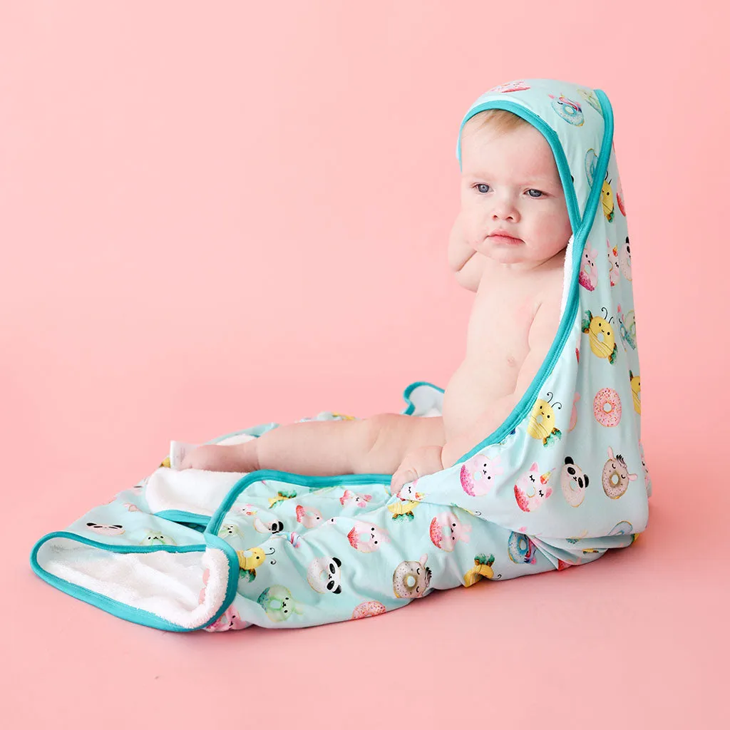 Posh Peanut Donuts Hooded Towel