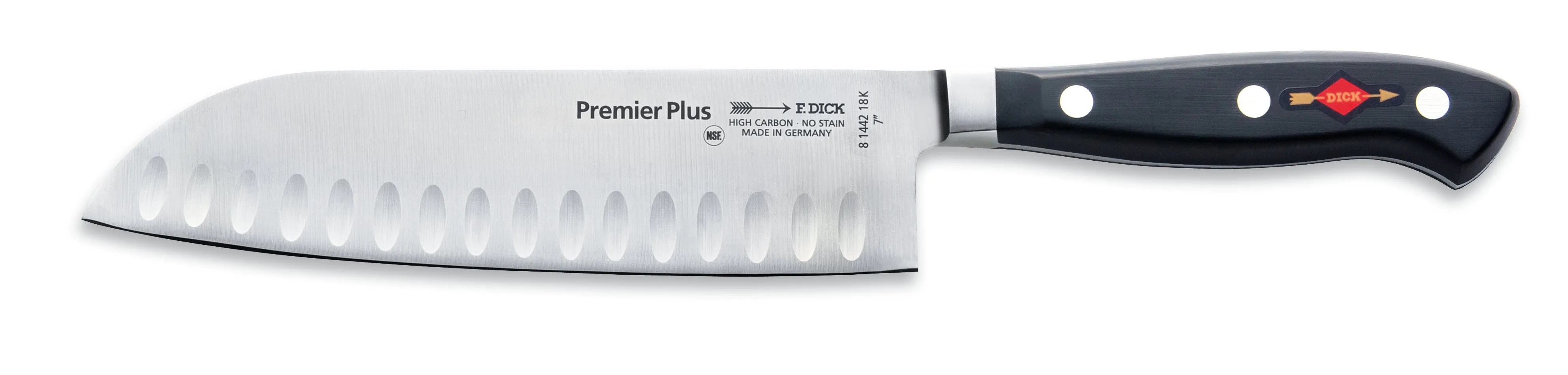 Premier Plus Santoku, scalloped edge 18cm -81442-18K