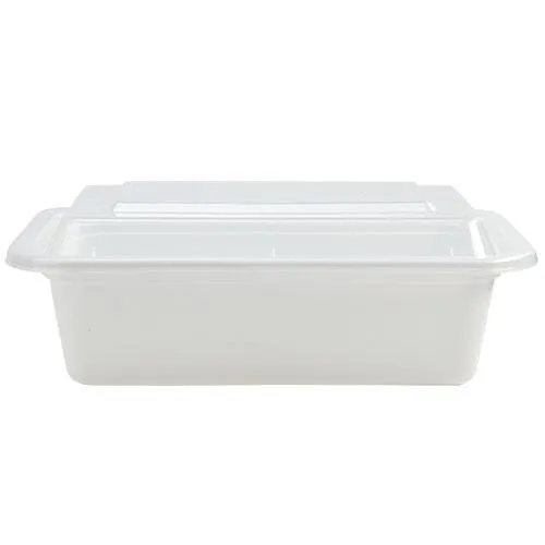 Premium Heavy Plastic, Microwaveable, Stackable 7"x5" 24oz Meal Prep Containers with Airtight Lid