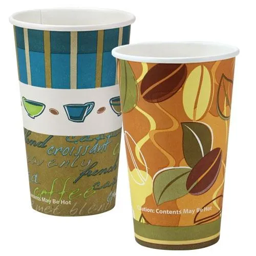 Premium Paper Hot Cup and Lids - 12oz Cup, 16oz Cup, and Lids