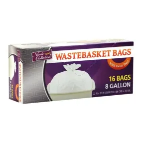 Premium Plastic 8 Gallon Wastebasket Bags