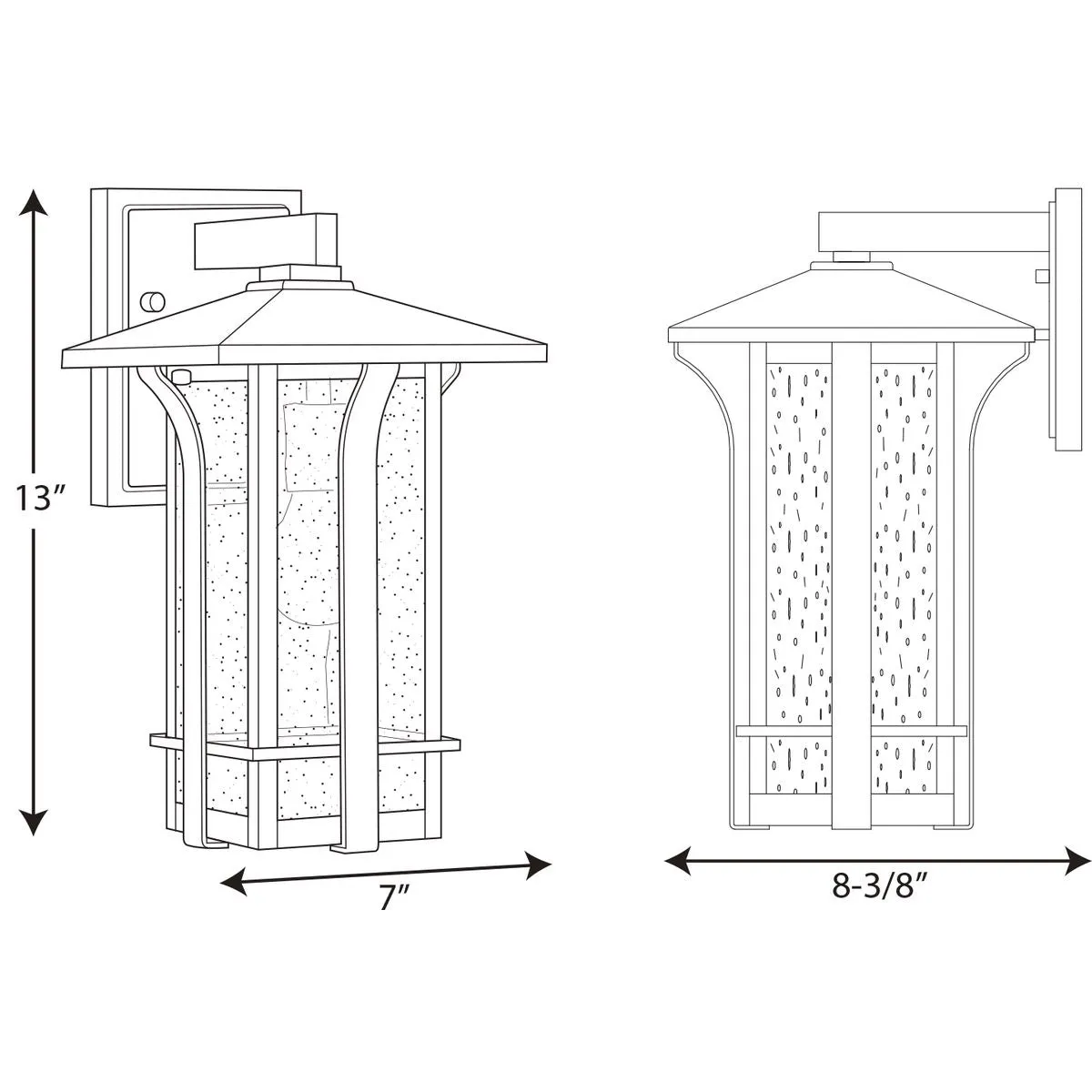 Progress P560124 Cullman 7" Wide Outdoor Wall Lantern