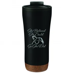 "She Believed" Horses Coffee Tumbler Travel Mug