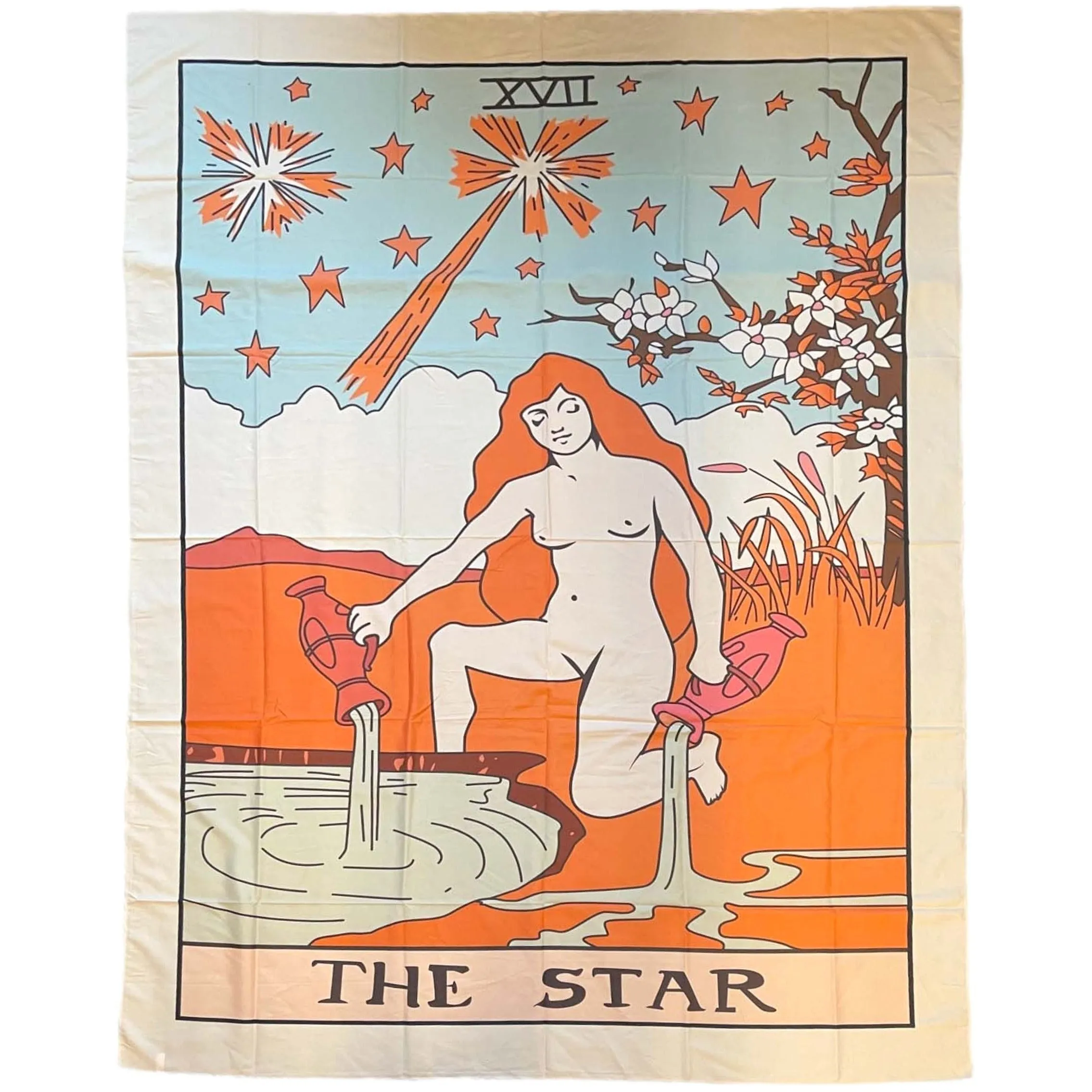 "The Star" Tarot Card Tapestry