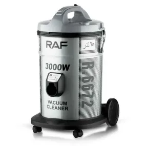 RAF Vacuum Cleaner 25Lit, 3000Watts, Dust Silver