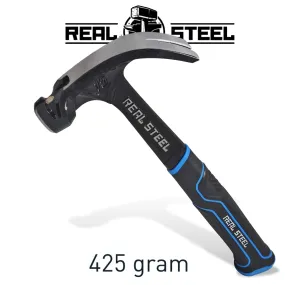 REAL STEEL HAMMER CLAW CURVED 425G 15OZ ALL STEEL HANDLE REAL STEEL RSH0516