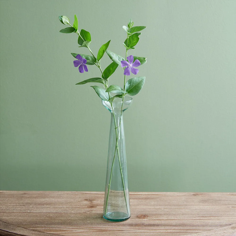 Recycled Glass Trumpet Vase - Set of 2