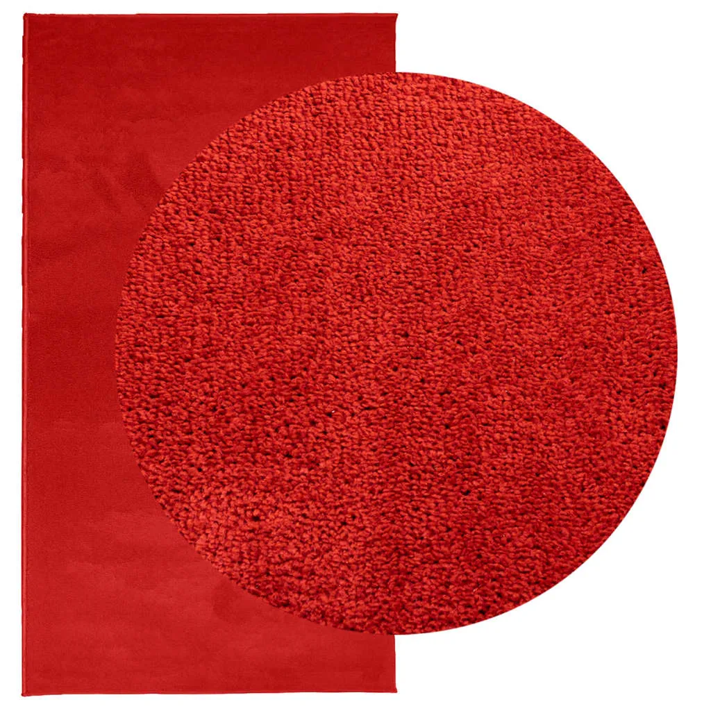 Rug OVIEDO Short Pile Red 60x110 cm