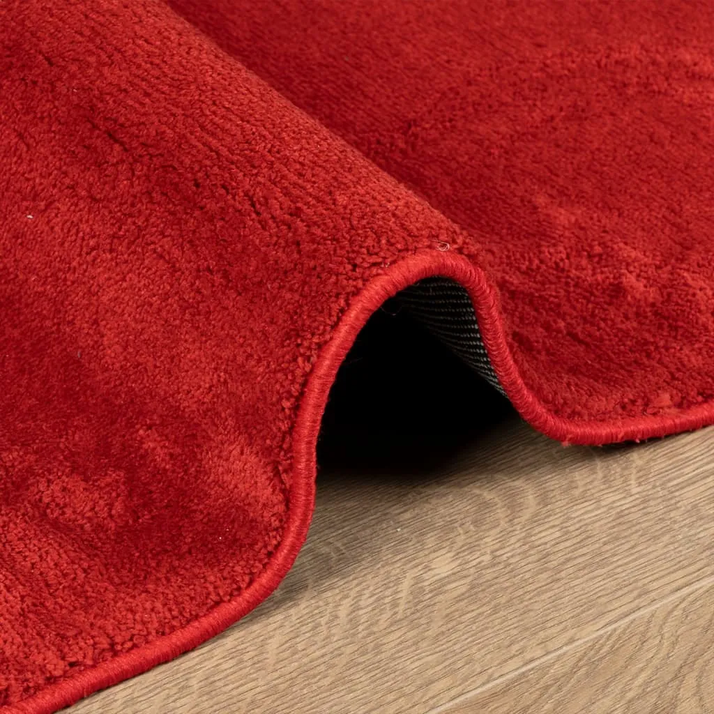 Rug OVIEDO Short Pile Red 60x110 cm