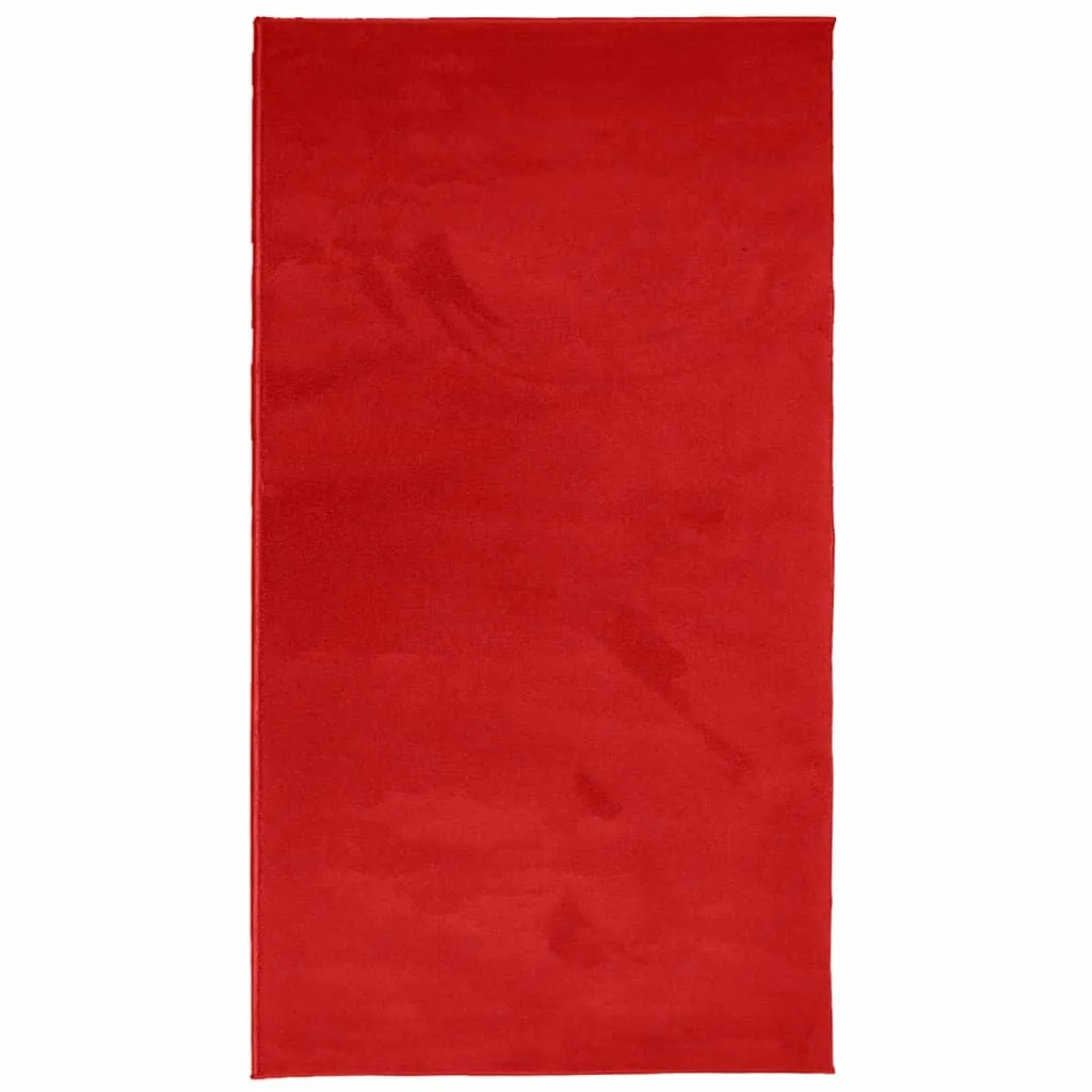 Rug OVIEDO Short Pile Red 60x110 cm