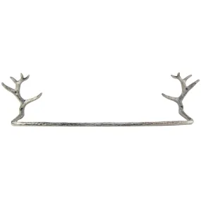 Rustic Deer Antler Wall Mount Bathroom Towel Bar