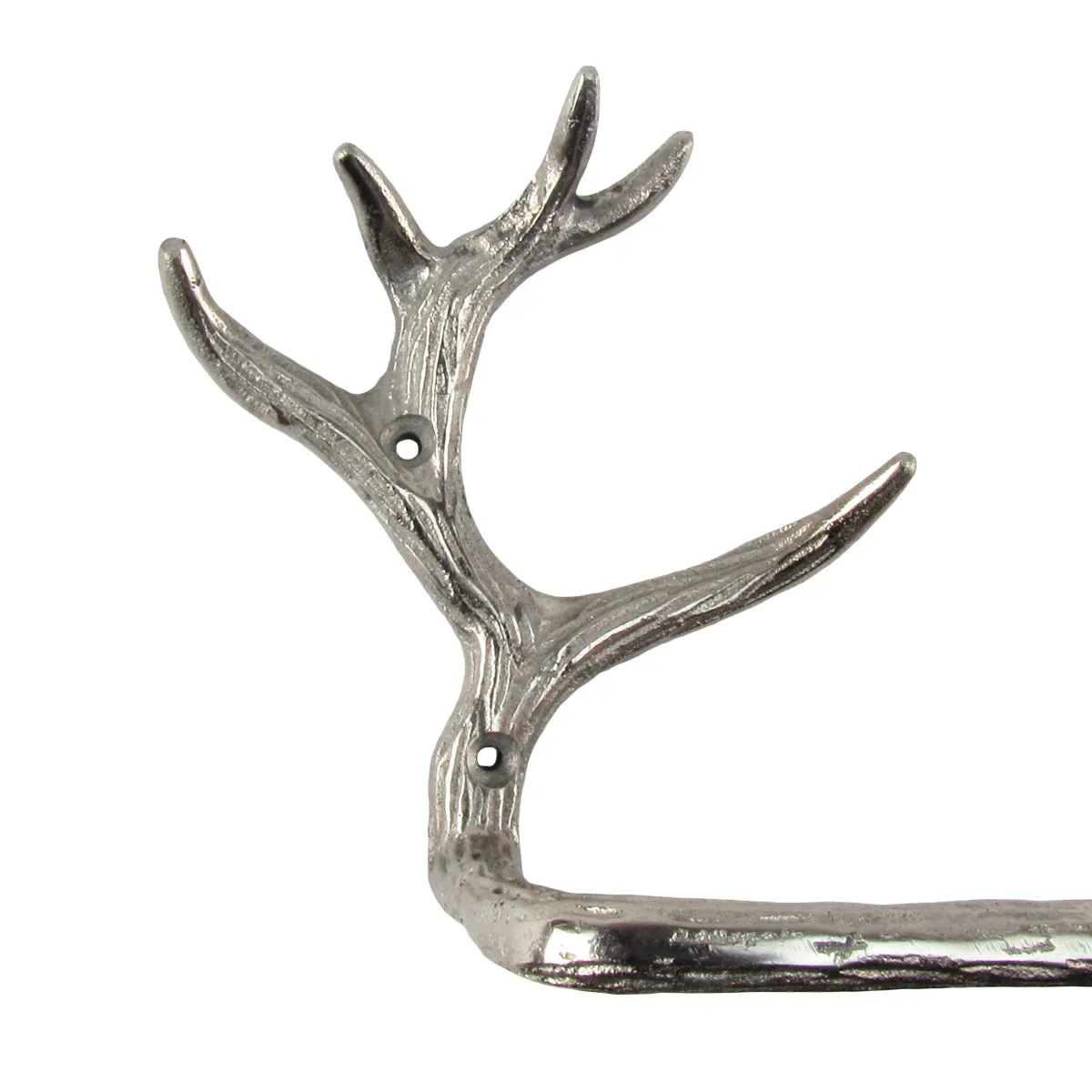 Rustic Deer Antler Wall Mount Bathroom Towel Bar