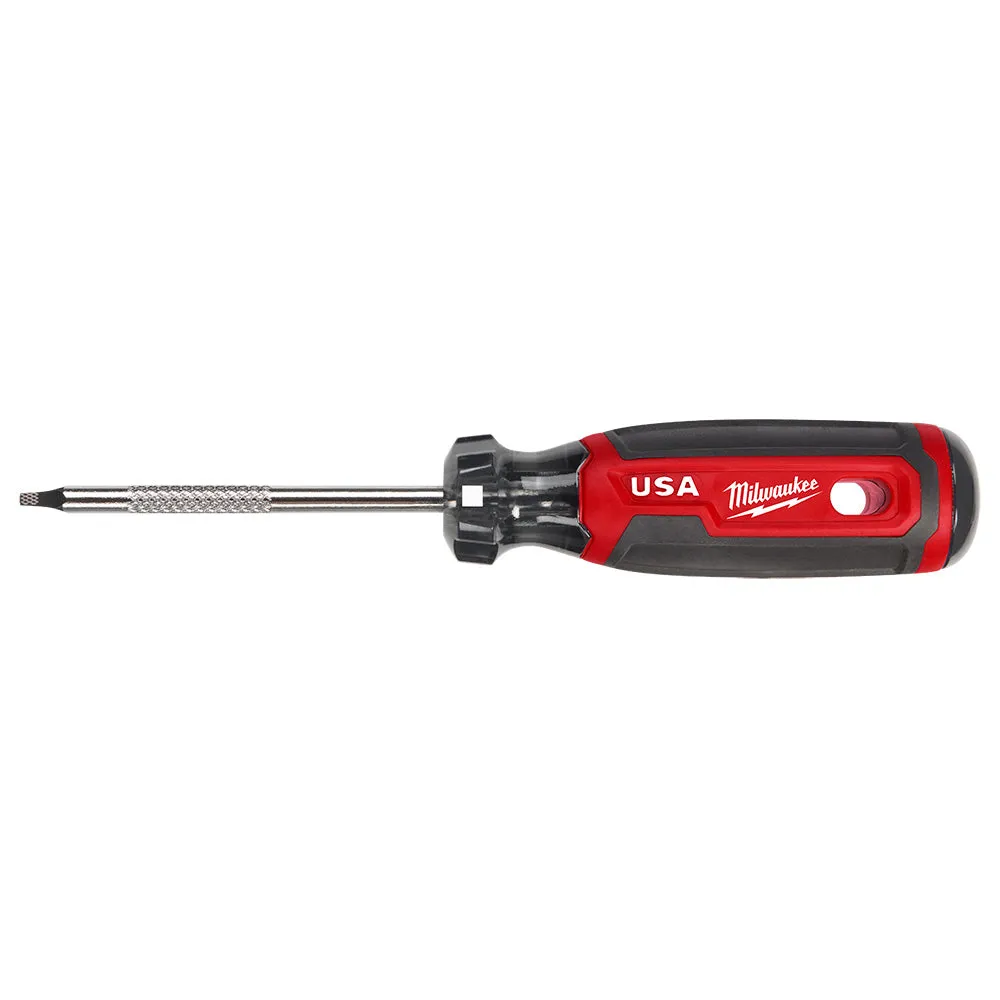 Screwdriver - Milwaukee #1 Square 3" Cushion Grip Screwdriver (USA), MT217