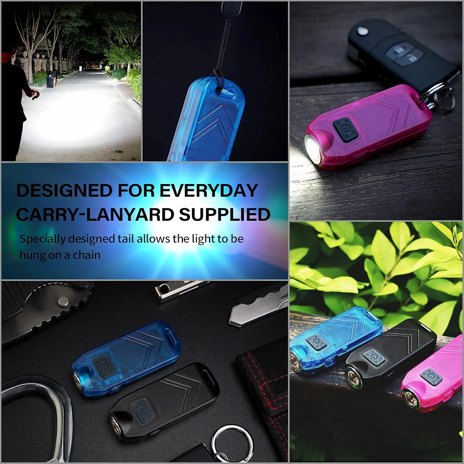 SGN5 560 Lumens USB Rechargeable Personal Attack Alarm Flashlight