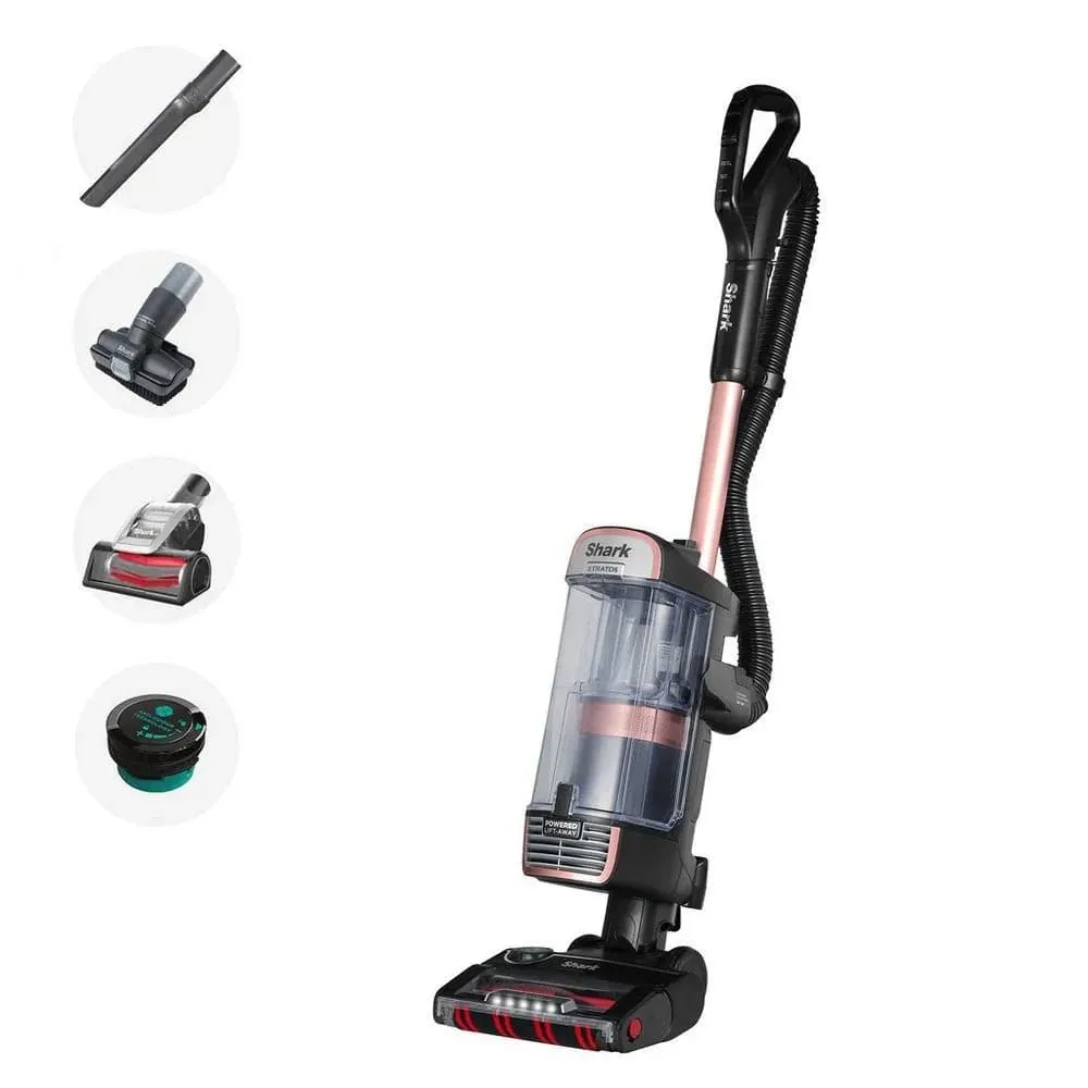 Shark Stratos NZ860UKT Pet Pro Model Upright Vacuum Cleaner with Anti Hair Wrap Plus & Anti-Odour Technology, Rose Gold