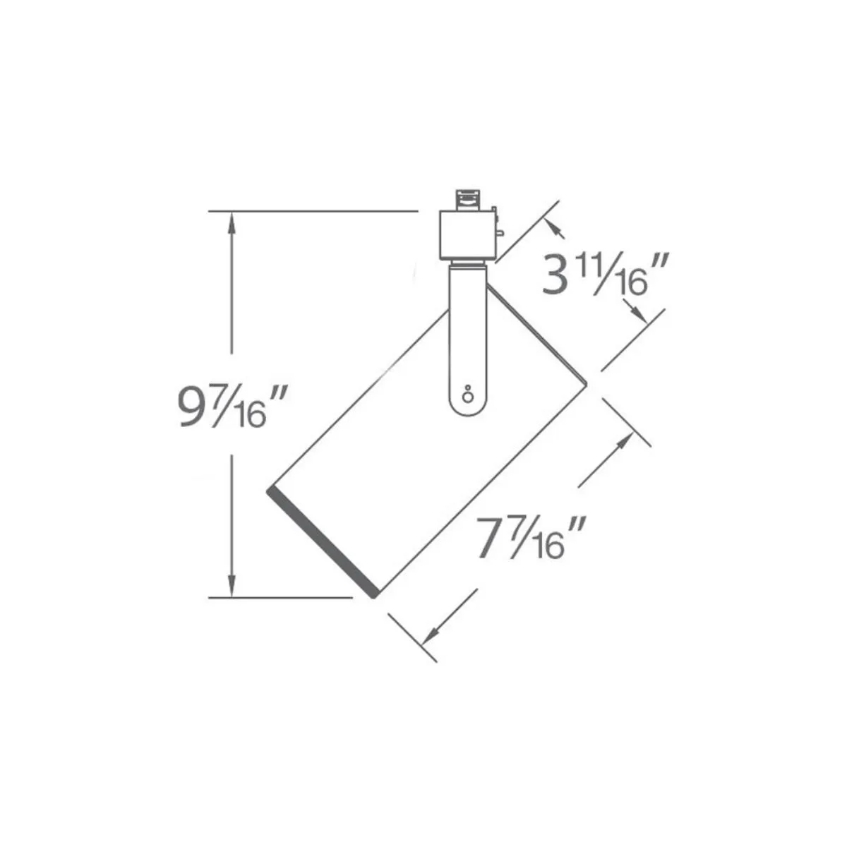 Silo LED Track Head 42W 2300 Lumens 3000K, Juno, Nickel