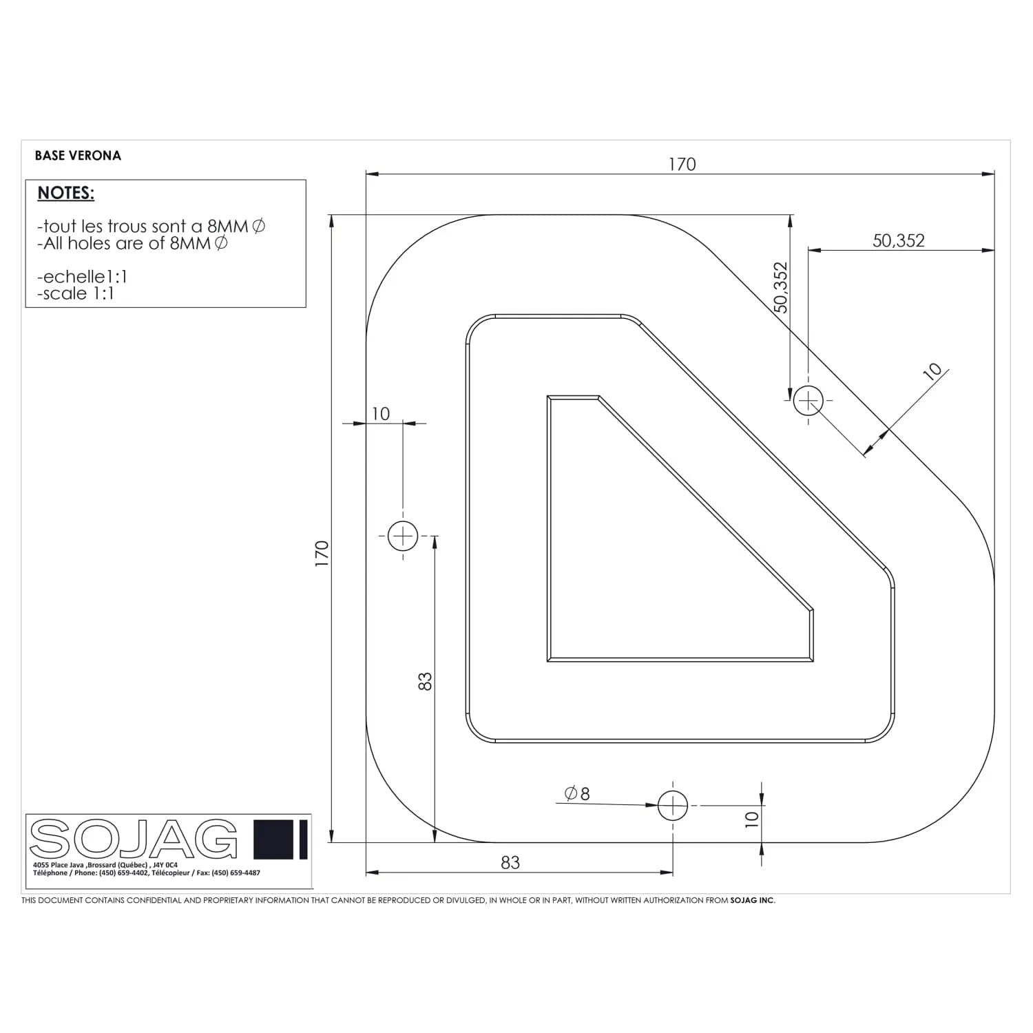 Sojag | Verona Hardtop Gazebo 10' x 14' PC 6mm Roof #77