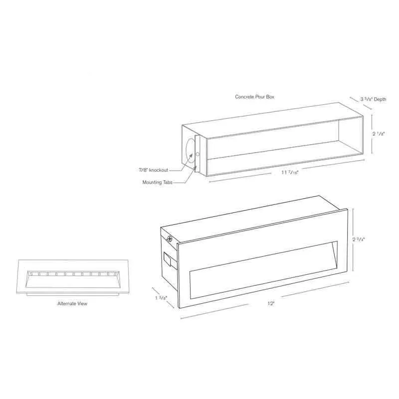 SPJ Lighting SPJ-MSL2-12 6W LED Recessed Step Light