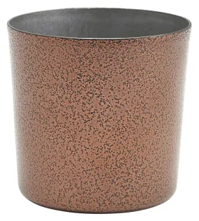 Stainless Steel Serving Cup 8.5 x 8.5cm Hammered Copper