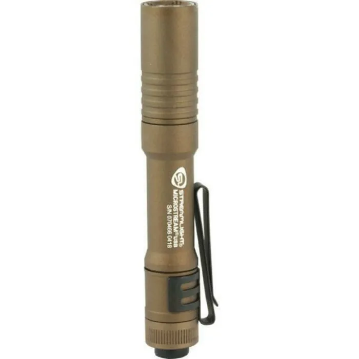 Streamlight MicroStream USB 66609 Pocket Light, Coyote, 1 Each