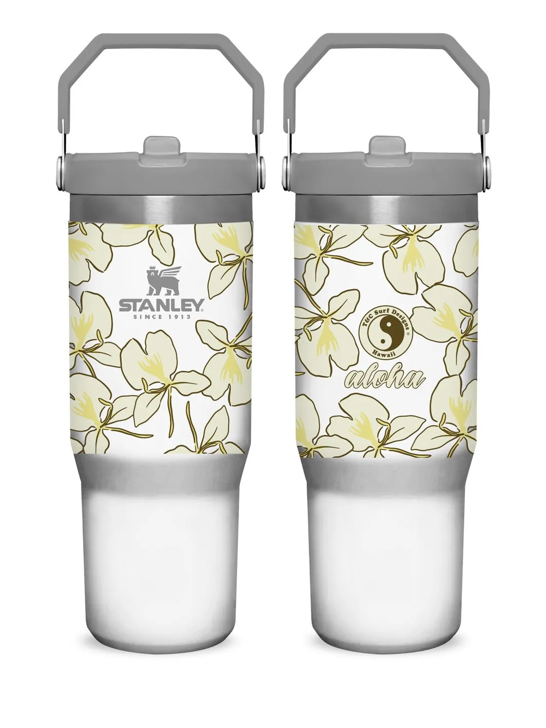 T&C Surf 30 oz White Ginger Stanley The IcefIow™ Flip Straw Tumbler