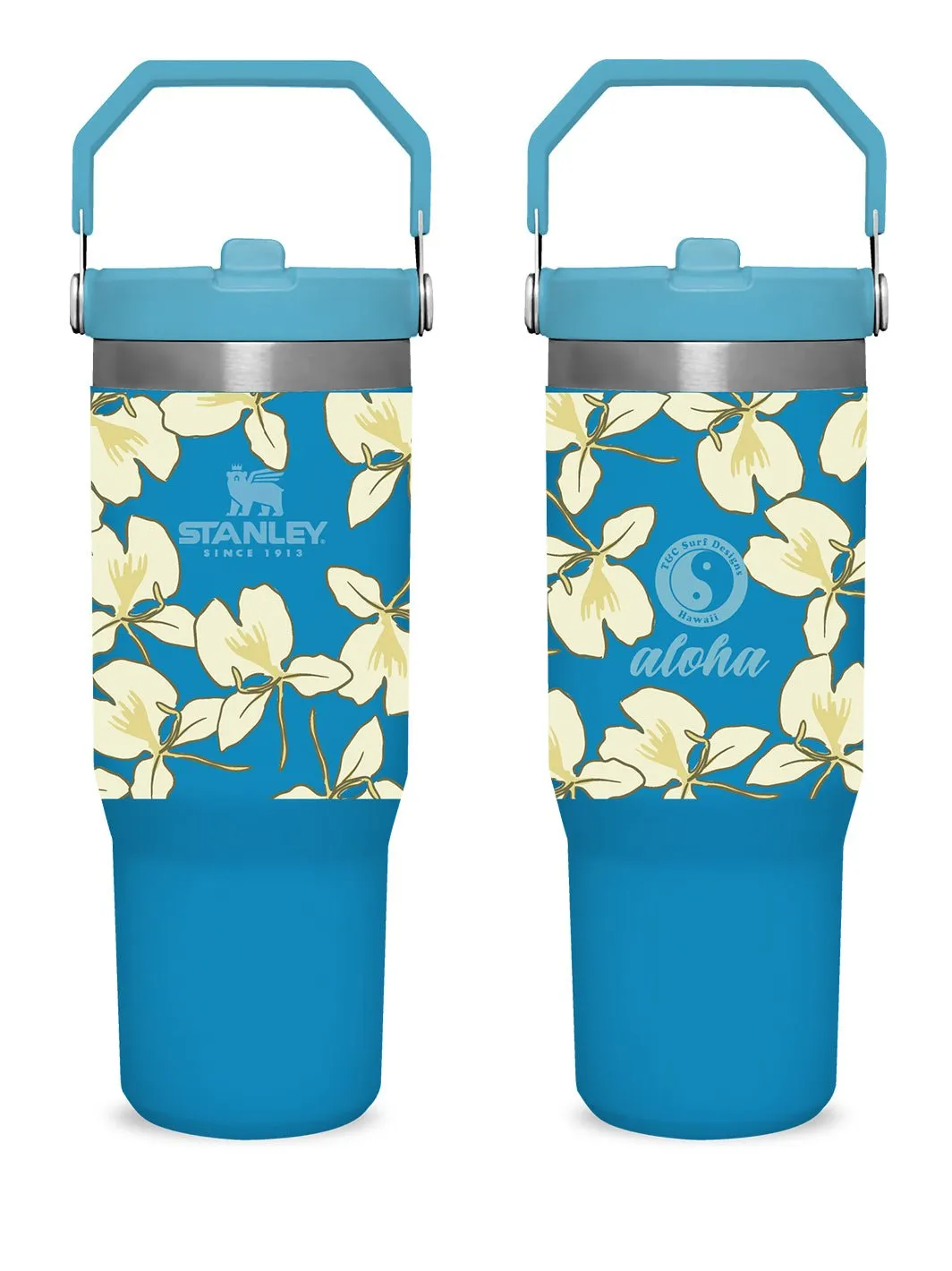 T&C Surf 30 oz White Ginger Stanley The IcefIow™ Flip Straw Tumbler