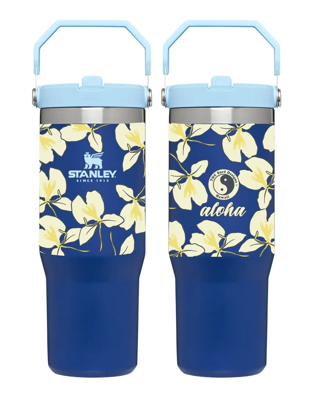 T&C Surf 30 oz White Ginger Stanley The IcefIow™ Flip Straw Tumbler