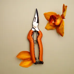 Tan Leather Handled Flower Snips - 190mm