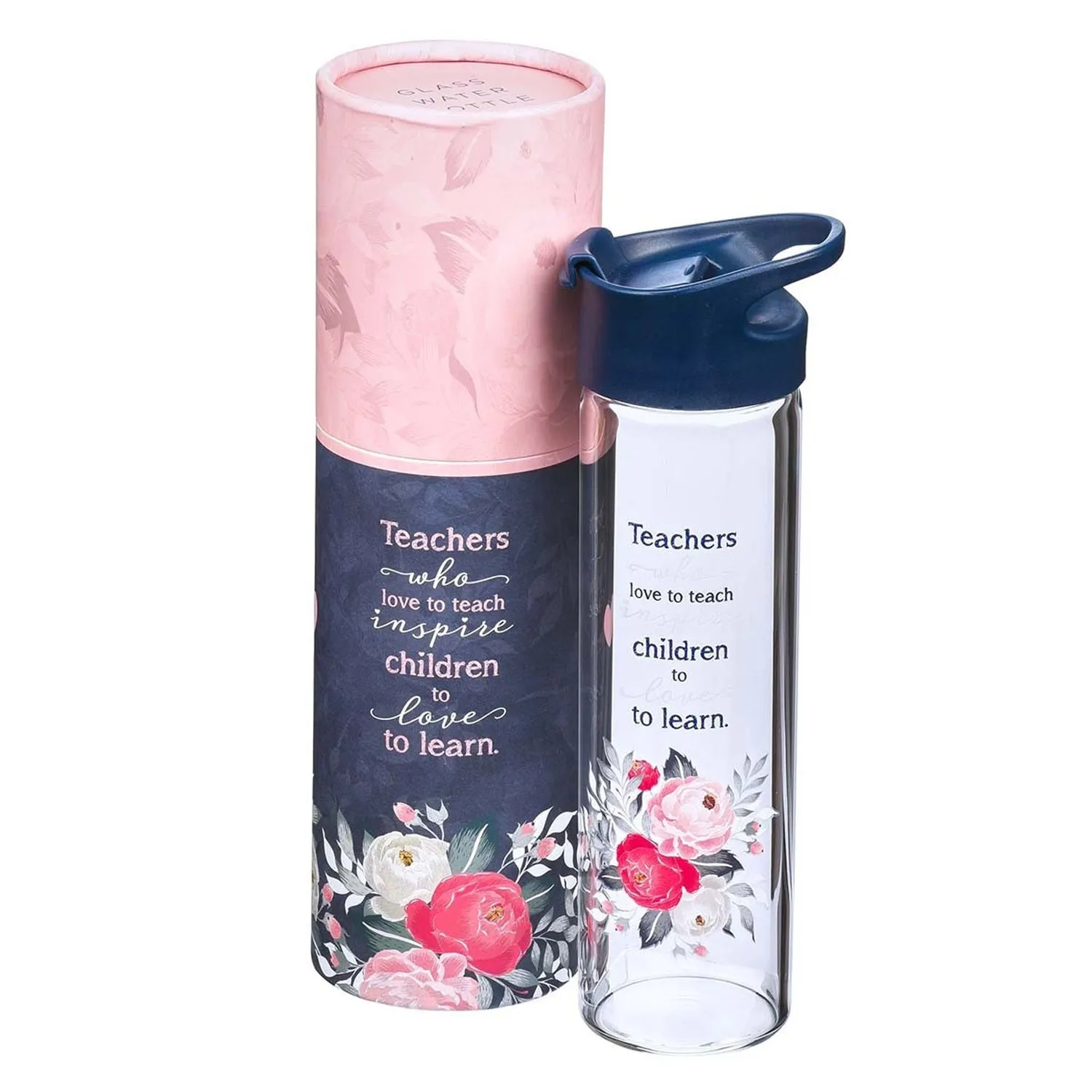 Teachers Who Love To Teach Glass Water Bottle WBT140