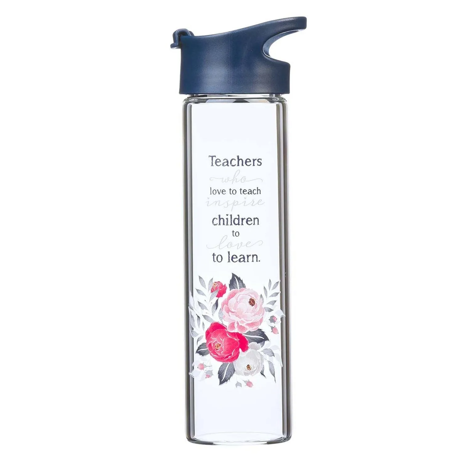 Teachers Who Love To Teach Glass Water Bottle WBT140