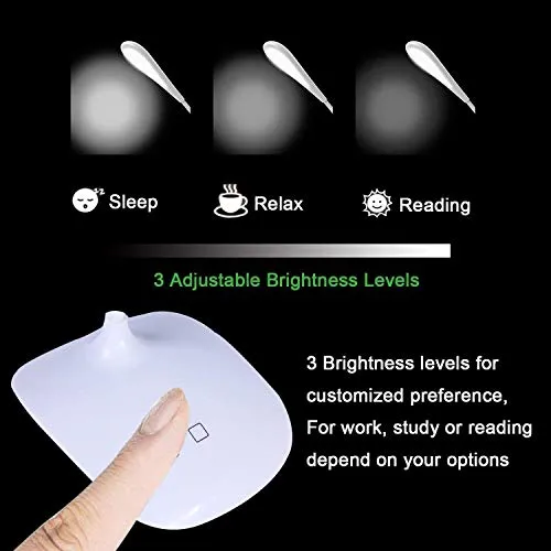 TFPW Rechargeable LED Touch On/Off Switch Desk Lamp Children Eye Protection Student Study Reading Dimmer Rechargeable Led Table Lamps USB Charging Touch Dimmer(Desk Lights for Study)//