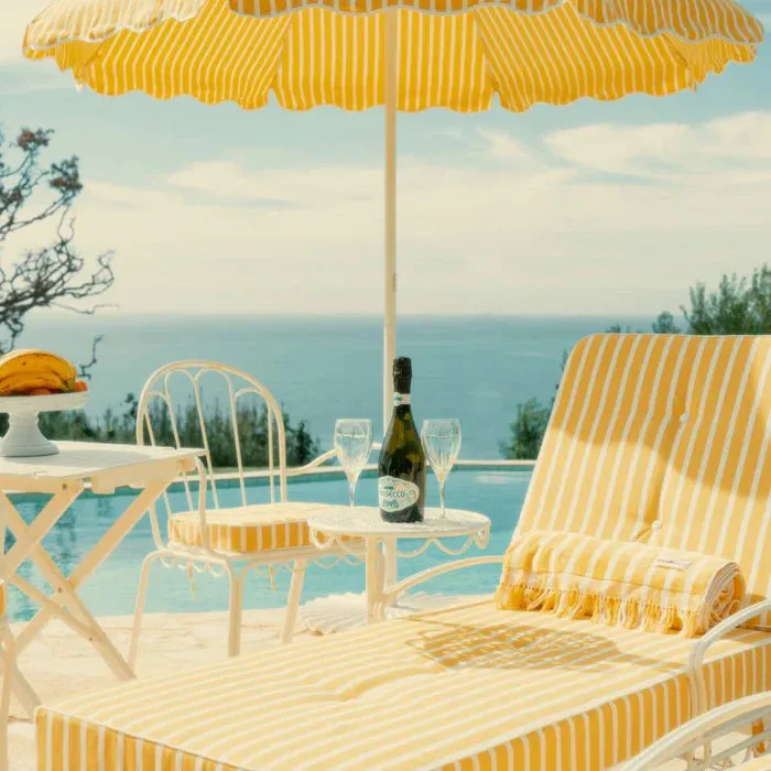 THE BEACH TOWEL | Monaco Mimosa Stripe