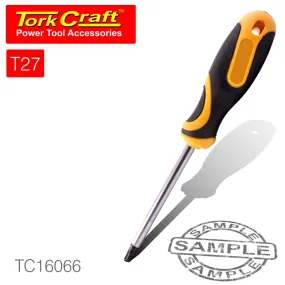 TORK CRAFT SCREWDRIVER TORX TAMPER PROOF T27 6X100MM TC16066