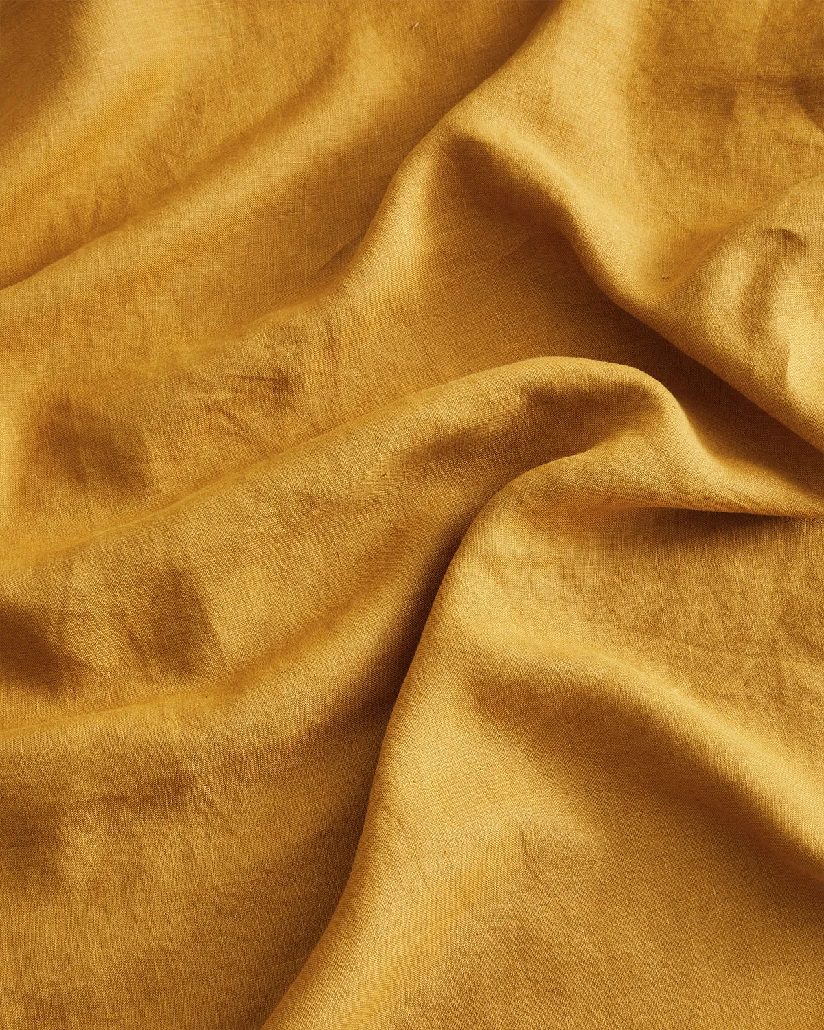 Turmeric 100% French Flax Linen Duvet Cover Set