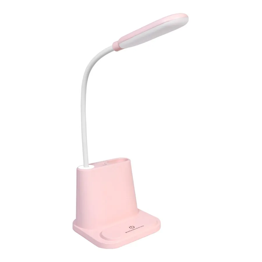 USB Rechargeable LED Desk Lamp Touch Dimming Adjustment Table Lamp for Children Kids Reading Study Bedside Bedroom Living Room